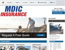 Tablet Screenshot of mdicinsurance.com